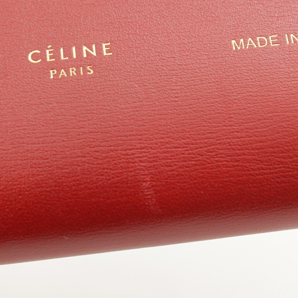 Celine Red Black Large Function Strap Wallet Long… - image 7